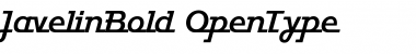 Download JavelinBold Regular Font Title Preview