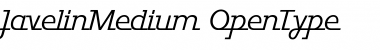 Download JavelinMedium Regular Font Title Preview