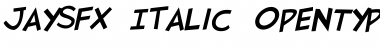 Download JaySFX Italic Font