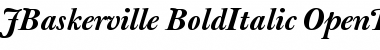 Download J Baskerville Bold Italic Font Title Preview