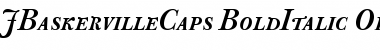 Download J Baskerville Caps Bold Italic Font