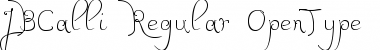 Download JBCalli Regular Font Title Preview