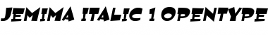 Download Jemima Italic Font Title Preview