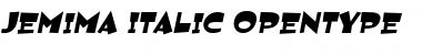 Download Jemima Italic Font Title Preview