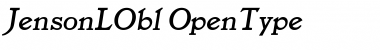 Download Jenson LObl Font Title Preview