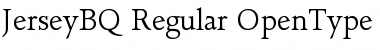 Download Jersey BQ Regular Font Title Preview