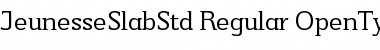Download Jeunesse Slab Std Regular Font Title Preview