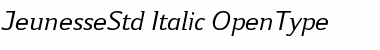 Download Jeunesse Std Italic Font Title Preview