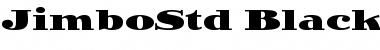 Download Jimbo Std Black Expanded Font Title Preview
