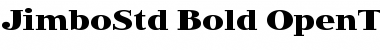 Download Jimbo Std Bold Font Title Preview