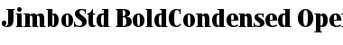 Download Jimbo Std Bold Condensed Font Title Preview
