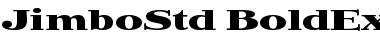 Download Jimbo Std Bold Expanded Font Title Preview
