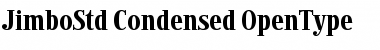 Download Jimbo Std Condensed Font Title Preview