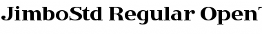 Download Jimbo Std Regular Font Title Preview