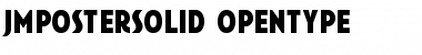 Download JMPosterSolid Regular Font Title Preview