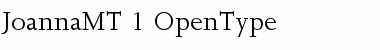 Download Joanna MT Regular Font Title Preview