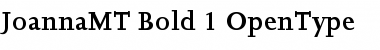 Download Joanna MT Bold Font Title Preview