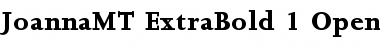 Download Joanna MT Extra Bold Font Title Preview