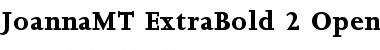 Download Joanna MT Extra Bold Font Title Preview