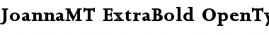 Download Joanna MT Extra Bold Font Title Preview