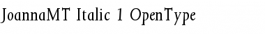 Download Joanna MT Italic Font Title Preview