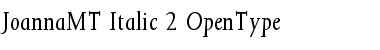 Download Joanna MT Italic Font Title Preview