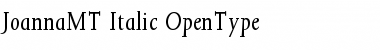 Download Joanna MT Italic Font Title Preview