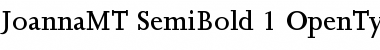 Download Joanna MT SemiBold Font Title Preview