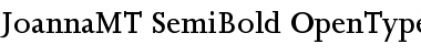 Download Joanna MT Semibold Font Title Preview