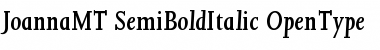 Download Joanna MT Semibold Italic Font Title Preview