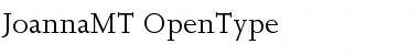 Download Joanna MT Regular Font Title Preview