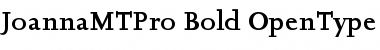 Download Joanna MT Pro Bold Font Title Preview