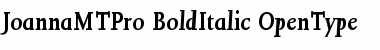 Download Joanna MT Pro Bold Italic Font Title Preview