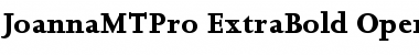 Download Joanna MT Pro ExtraBold Font Title Preview