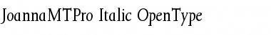 Download Joanna MT Pro Italic Font Title Preview