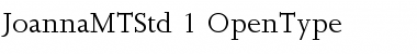 Download Joanna MT Std Regular Font Title Preview