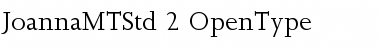 Download Joanna MT Std Regular Font Title Preview