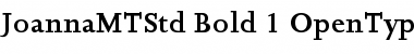Download Joanna MT Std Bold Font Title Preview