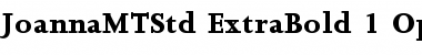 Download Joanna MT Std Extra Bold Font Title Preview
