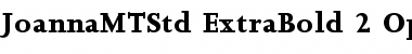 Download Joanna MT Std Extra Bold Font Title Preview