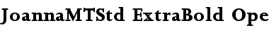Download Joanna MT Std Extra Bold Font Title Preview