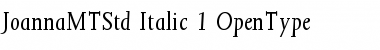 Download Joanna MT Std Italic Font Title Preview