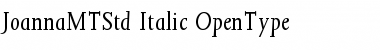 Download Joanna MT Std Italic Font Title Preview