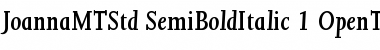 Download Joanna MT Std Semibold Italic Font Title Preview