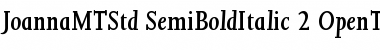 Download Joanna MT Std Semibold Italic Font Title Preview