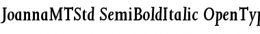 Download Joanna MT Std Semibold Italic Font Title Preview
