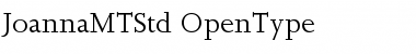 Download Joanna MT Std Regular Font Title Preview