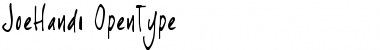 Download joeHand 1 Regular Font Title Preview