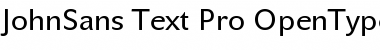 Download JohnSans Text Pro Regular Font Title Preview