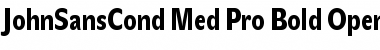 Download JohnSansCond Med Pro Bold Font Title Preview
